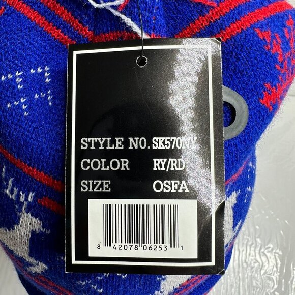 New York NWT Semper FI ChokoLids Reindeer Pom Beanie - Picture 3 of 7